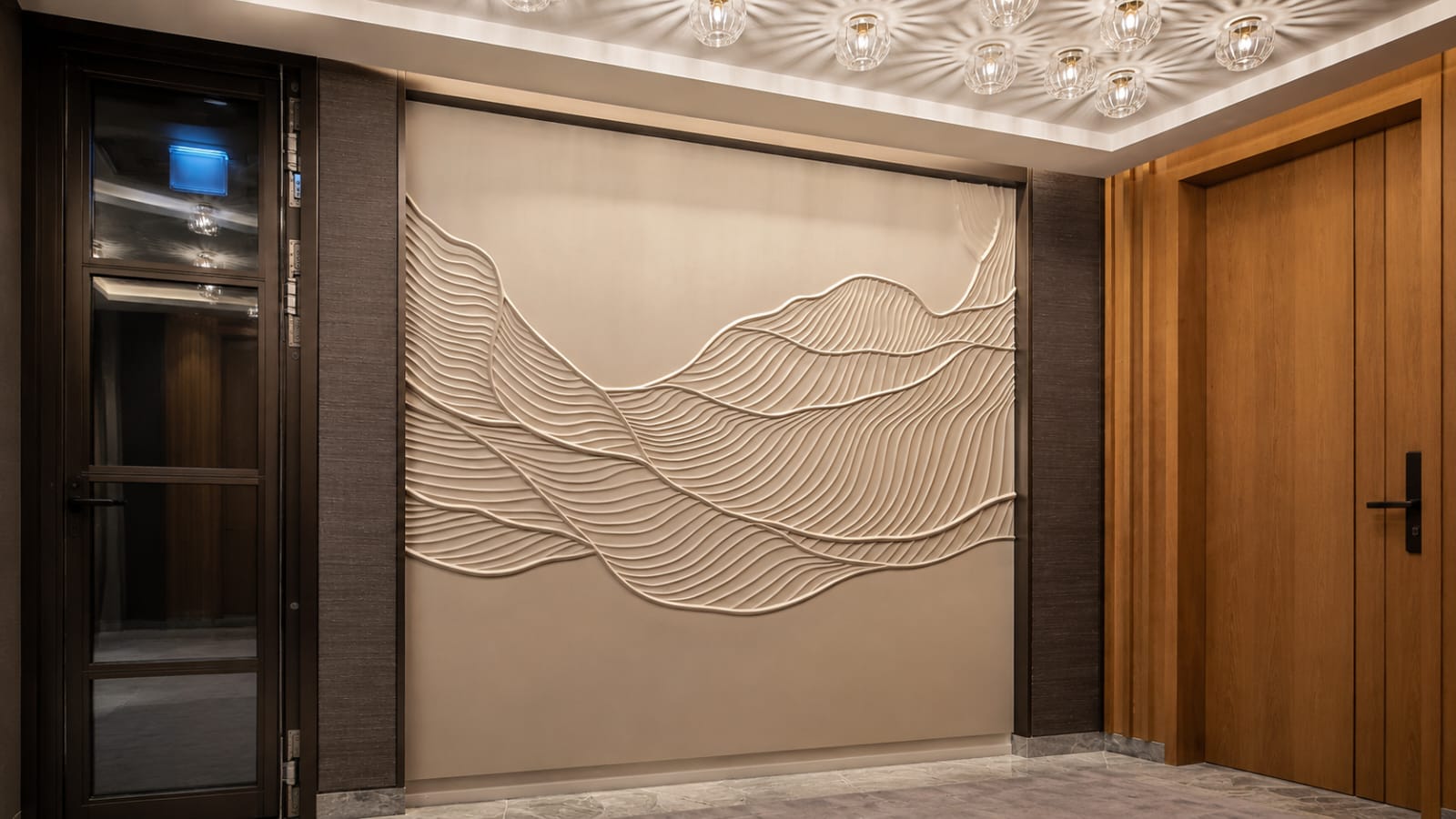 Sculpted surfaces, made by hand